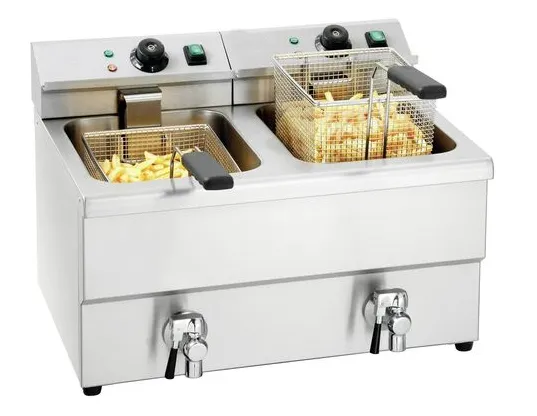 Woomaster Customized Electronic Deep Fryer Commercial Deep Fryer 12L Electric Dual Tank