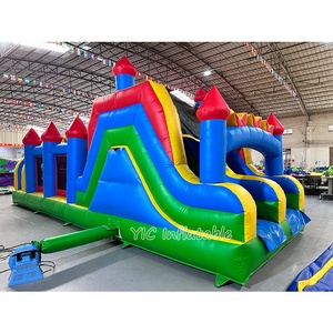 Circuito de Barriles Inflables Comerciales para Juegos de <span class=keywords><strong>Nerf</strong></span> con Tobogán para Niños, Alquiler para Parques Infantiles al Aire Libre - Product Image 6