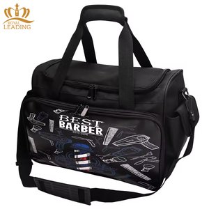 Haute qualité barbier fournitures barbier pôle motif grande capacité Portable coiffure voyage sacs Salon maquillage barbier sac à dos - Product Image 3