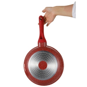 Poêle à frire classique <span class=keywords><strong>en</strong></span> aluminium moulé sous pression avec revêtement antiadhésif marbré, couvercle <span class=keywords><strong>en</strong></span> verre, batterie de cuisine écologique antiadhésive <span class=keywords><strong>en</strong></span> granit, cocotte <span class=keywords><strong>en</strong></span> <span class=keywords><strong>fonte</strong></span> - Product Image 4