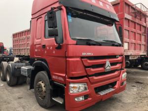 Camion tracteur d'occasion Sinotruk Euro2 Diesel 6X4 à direction à gauche HOWO 10 roues avec capacité de charge de 21-30T, 371 ch, caméra arrière 360° - Product Image 2