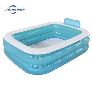 Лидер продаж, детский летний надувной бассейн на открытом воздухе, для помещений, прямоугольный бассейн для воды, портативный надувной бассейн для детей
