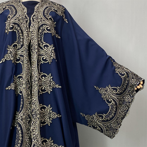 Latest Ramadan <b>Abaya</b> for Women Muslim Fashion Embroidery <b>Abaya</b> Modest Ladies Clothing Wholesale 1417# - Product Image 6