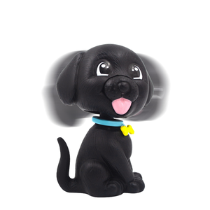 Bobblehead Dog - Black est un animal mignon et ludique, parfait pour votre tableau de bord de voiture, votre bureau ou la décoration de votre maison - Product Image 3