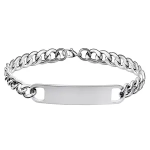 Ywganggu Stainless Steel Chain Bracelets Customizable Bangles Adjustable Jewelry For Party Wedding Engagement Gift Giving