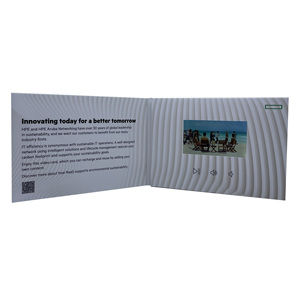 Tarjeta de Regalo Promocional con Pantalla LCD de 7 Pulgadas Personalizada, para Invitaciones de Negocios, Instrucciones, Tarjetas de Boda - Product Image 2