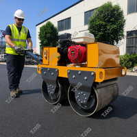 Compacteur vibrant à double tambour XG50 Honda GX270 6,7 kW, certifié CE ISO, pour le compactage de l'asphalte et du sol