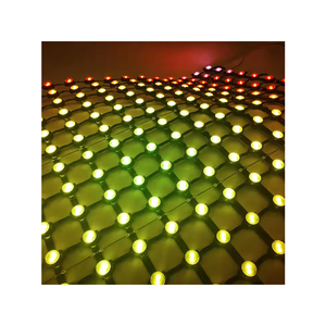 Écran <span class=keywords><strong>vidéo</strong></span> en maille LED extérieur P62.5, imperméable, écran LED à pixels, écran transparent souple pliable, écran en maille transparente - Product Image 1