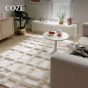 <span class=keywords><strong>Tappeto</strong></span> Morbido e Annodato a Mano in Stile Moderno, <span class=keywords><strong>Beige</strong></span> e Bianco, a Pelo Lungo per <span class=keywords><strong>Camera</strong></span> <span class=keywords><strong>da</strong></span> <span class=keywords><strong>Letto</strong></span> e Soggiorno - Product Image 1