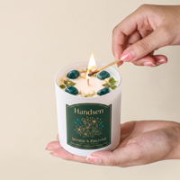 Pot à bougie blanc opaque 8oz 12oz, récipient en verre vide, personnalisation d'étiquettes botaniques, vente en gros, adapté aux fabricants de bougies en cristal