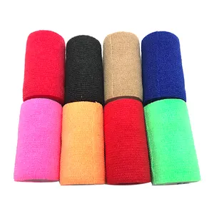 Vet Wrap Cohesive Bandage Hot Selling Stretch Non-woven Cohesive Vet Wrap Waterproof Elastic Wrap Bandage