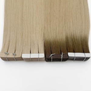 Extensiones de Cabello Adhesivas Finas Invisibles Europeas al por Mayor, Trama de Cabello Eslavo con Cutícula Alineada para Salón, Alta Calidad 2025 - Product Image 3