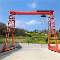 Modèle MHh Wan Long 16T Max. Grue portique de 9 m à 12 m de portée avec contrôle PLC et moteur pour les aires de manutention, les ports et les quais