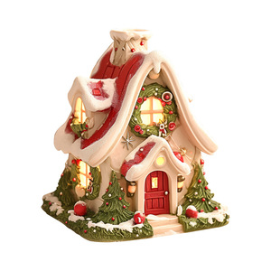Figura de Resina de la Aldea Navideña del Taller de <span class=keywords><strong>Santa</strong></span> Claus - Product Image 1