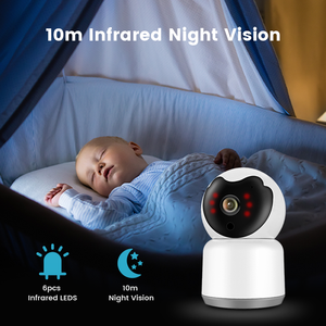 A due vie audio senza fili del IP di telecamere di sorveglianza di sonno del bambino del bambino e pet monitor 1080p tuya <span class=keywords><strong>smart</strong></span> sorveglianza video wifi macchina fotografica del bambino - Product Image 4