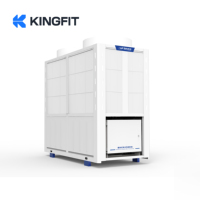 Refroidisseur à spirale industriel Kingfit 50HP refroidi par air, compresseurs Copeland doubles, R410A, machine de refroidissement d'eau à haute efficacité, moteur