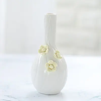 Уникальные Белые классические вазы с цветами гарантированного качества, керамические и фарфоровые вазы