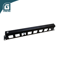 Gcabling Organisateur de câbles modulaire 1U 19 pouces en métal pour FTTH, gestion de câbles 1U, gestion de câbles réseau, gestion de câbles FTTH, gestion de 9 anneaux