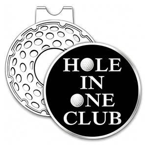 Clip magnétique pour casquette de golf 25 mm avec marqueur de monnaie, thème sportif, en métal <span class=keywords><strong>argent</strong></span>é, doré ou noir, accessoire pour casquette, vente en gros - Product Image 1