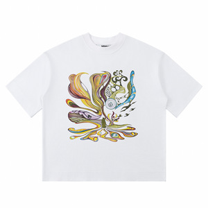 เสื้อยืดไหล่สตรีทของผู้ชายผ้าคอตตอน100% ลายบ้านผิดพลาด - Product Image 5