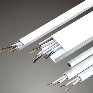 Gaine de câbles en PVC blanc, profilé en PVC, gaine de câbles en PVC, gestion des câbles - Product Image 2