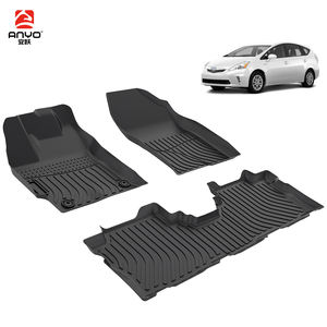 Alfombrillas para Auto TPE para Todo Clima, Revestimiento de Piso Antideslizante 3D, Compatible con Toyota <span class=keywords><strong>Prius</strong></span> V 2012-2018, Alfombrillas OEM de Fábrica China - Product Image 2