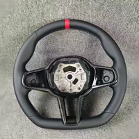 Volant sport en cuir de qualité supérieure avec cadre en fibre de carbone pour BMW G12 G20 G30 G32 G36 G01 G06 G11 G80 G21 M3 M4 M5