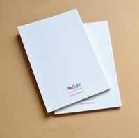 Cahier en papier à couverture souple personnalisé A5 A4 intérieur plus épais papier blanc/beige à coudre carnet de notes à reliure Mini carnets de poche