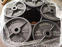 Juego de Discos de Pesas de Hierro Fundido Comerciales ZY, Juego de Discos Profesionales para Barra, para Entrenamiento de Fuerza, Levantamiento de Pesas, Gimnasio de Alta Resistencia