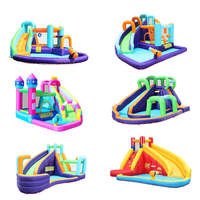Castillo Inflable para Niños, Brincolín Inflable para Exteriores con Tobogán, Venta al Por Mayor de Fábrica