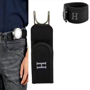 <span class=keywords><strong>Ceinture</strong></span> ajustable avec fermeture Velcro et boucle élastique à crochet métallique pour hommes et femmes, en alliage - Product Image 3