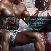 Stimulateur musculaire électrique, ceinture de massage à impulsions Tens, appareil de tonification musculaire Ems pour l'entraînement des muscles abdominaux