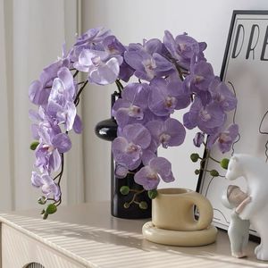 Orchidée Gardenia Phalaenopsis 95cm, fleur artificielle en caoutchouc souple, décoration de la maison, accessoire de mariage - Product Image 1