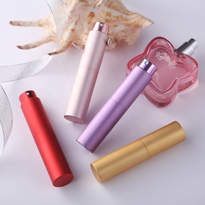 10ml Empty Aluminum Travel Twist up <b>Refillable</b> Red Pink Purple Blue Black Gold Silver <b>Perfume</b> <b>Atomizer</b> Spray Bottle - Product Image 2