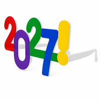 Lunettes de fête fantaisie Pafu 2027 : Nouveauté pour le Nouvel An, accessoires amusants pour les célébrations et les photobooths
