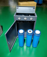Système de filtration d'eau jumbo à 3 étapes résistant aux hautes températures avec boîtier de protection UV pour toits en Arabie Saoudite