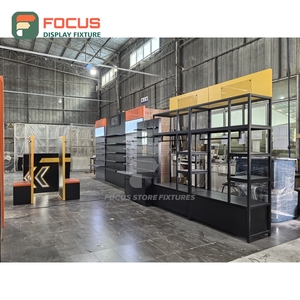 Industrial Store Interior Glass Floor Display Stand 3D Design Service Boutique Store - Product Image 1