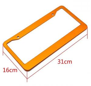 Marco de matrícula de aleación de aluminio enrollado de 2 orificios, especificaciones de EE. UU., popular para personalización de matrículas - Product Image 4