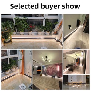 Fornitura diretta Jiangsu moderno 5cm battiscopa a LED opaca in lega di magnesio luce striscia di vetro accessori <span class=keywords><strong>per</strong></span> <span class=keywords><strong>piastrelle</strong></span> - Product Image 3