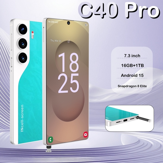 Camon 40 Pro Business Smartphone 7.3 Inch 5G 16GB+1TB 108MP Beauty Cam 10 Core Android 15 Dual SIM Face Unlock