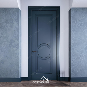UL CE desain pintu apartemen terbaru bersertifikasi 5 bintang, Hotel berperingkat api pintu kayu kedap suara tahan api Hotel Pintu kamar tamu - Product Image 3