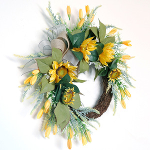 AYOYO OEM Couronnes <span class=keywords><strong>de</strong></span> fleurs Plage Hawaii Guirlande florale Couronnes <span class=keywords><strong>de</strong></span> mariage <span class=keywords><strong>Porte</strong></span> <span class=keywords><strong>Couronne</strong></span> suspendue - Product Image 2