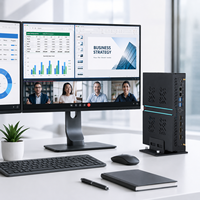 Station de travail IA RTX4070 12 Go Mini PC Intel I5-12400F I7-14700F I9-14900F DDR5 NVMe pour montage vidéo, rendu 3D, apprentissage profond