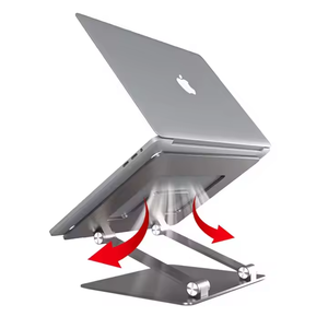 Support de bureau portable pour tablette et ordinateur portable – Support ergonomique et pliable pour ordinateur portable avec hauteur réglable en aluminium - Product Image 3