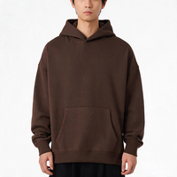 Ensemble unisexe surdimensionné personnalisé, sweats à capuche pour hommes, sweat-shirt en coton French Terry, survêtement streetwear, fabricant, MOQ 1 sweat-shirt