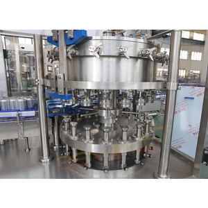 Ligne de remplissage automatique de boissons gazeuses 3000 CPH, remplisseuse et sertisseuse 2-en-1 pour canettes de bière et de soda - Product Image 2