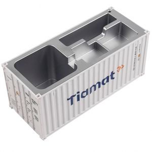 Organisateur de bureau personnalisé en gros, porte-stylos en ABS de type conteneur d'expédition, garantie 90 jours - Product Image 5