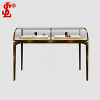 Moderne beliebte brandneue kunden spezifische Holzglas LED Steh schrank Kiosk Schmuck Display Showcase Luxus