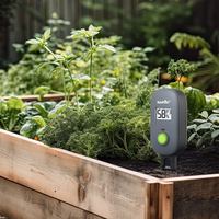 Compteur d'humidité du sol RAINPOINT pour plantes, testeur de sol 2 en 1 pour l'humidité/la température, capteur numérique, compteur d'eau pour jardin