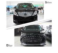 Nouveau kit carrosserie pour Alphard/Vellfire ANH20 (2008-2014) – Amélioration vers ANH40 : pare-chocs extérieur, ailes, phares et pièces avec crochet de remorquage